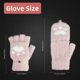 1 x Brand New Fingerless Gloves for Women, Fingerless Gloves with Lid Convertible Mittens, Winter Gloves Half Finger Gloves Mittens for Women Convertible for Adults, Teens, Cat s Paws Fingerless Gloves - RRP €24.0