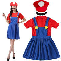 1 x RAW Customer Returns Shengruili Mario costume Luigi costume set, Luigi costume, Bros cosplay costume, women, men, boys, girls outfit for Christmas, carnival, fancy dress costumes - RRP €17.14