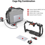 1 x RAW Customer Returns SMALLRIG Camera Kit for BMPCC 6K Pro 6K G2, Camera Cage Cage with HDMI USB-C Cable Clamp and T5 SSD Cable Clamp - 3298 - RRP €159.9