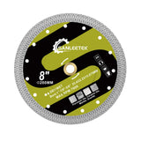 1 x RAW Customer Returns Diamond Cutting Discs for Tiles 200mm - X Grid Saw Blade Disc for Tiles Ceramic Porcelain Marble Artificial Stone for Circular Saw SANLEETEK - RRP €32.99