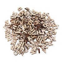 1 x RAW Customer Returns HEALLILY 200pcs Wooden Alphabet 15mm Capital Letter Natural Color Craft Wedding Decoration House Embellishment Party Favors Scrapbooking Decoration Home - RRP €30.0