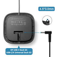 1 x RAW Customer Returns FLGAN 120W 6.15A Charger Power Cable 710415-001 L41856-001 for HP USB-C Dock G5 5TW10UT 5TW10AA 5TW10AA ABB 5TW10UT ABA USB-C A Universal Dock G2 5TW13AA HP Omen 15-5000 15-5100 15-5200 laptop s - RRP €45.99