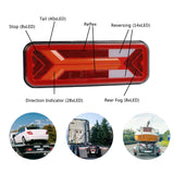 1 x RAW Customer Returns AOHEWEI 2pcs Trailer Tail Lights, 12V 24V Super Bright Waterproof Indicator Brake Reverse Fog Light Reflector Lamp for Trailer, Truck, Caravan, Van, Tractor - RRP €99.99