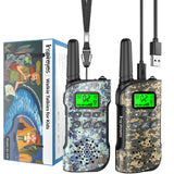 1 x RAW Customer Returns Inspireyes Walkie Talkie Kids Rechargeable, 48 Hours Working Time, Gifts for Boys Girls, Outdoor Hiking Camping, Gift for Boys Ages 8-12, 3-5 Girls, Set of 3 Camouflage Colors - RRP €29.94