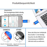 1 x RAW Customer Returns SANKESU 256GB USB Stick 3.0 USB C Flash Drives USB-A Type-C OTG Memory Stick, Dual Memory Sticks for PC Tablet Laptop Type C Cell Phone Blue  - RRP €24.89