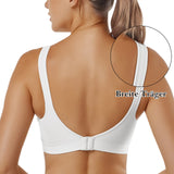 1 x RAW Customer Returns Vertvie Women s 1 2 3 Pack Sports Bra Solid Color Without Underwire Bustier Classic Comfortable Stretch Bra Medium Support Padded Feel-Good Bra White, XL  - RRP €39.31