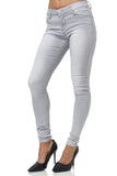 1 x RAW Customer Returns Elara Damen Stretch Hose Gummizug Jeans Push Up Chunkyrayan YH1053-1 Grey Denim-36 S  - RRP €20.86