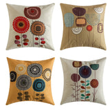 3 x Brand New MIULEE Set of 4 Sunflower Cushion Covers Decorative Pillowcase Sofa Cushions Decorative Pillows Couch Cushions Geometric Patterns Decorative Pillows for Sofa Couch Living Room Bedroom 45 x 45 cm - RRP €54.42