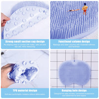 3 x Brand New Foot Scrubber Mat Shower Scrubber, Shower Foot Wash Massager with Non-Slip Suction Cups, Shower Massage Pad Foot Brush for Cleansing, Exfoliating, Blood Circulation - RRP €79.2