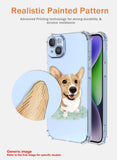 1 x RAW Customer Returns LACAE Transparent Case for Xiaomi 13 Lite, Colorful and Clear Soft TPU Phone Cover, Stylish Case with Cute Dog Decorated - RRP €20.4