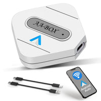 1 x RAW Customer Returns Hikity Wireless Android Auto Adapter, Plug Play, Wired Android Auto to Wireless iOS, Wireless Bluetooth Dongle Drivebox for Android - RRP €36.38