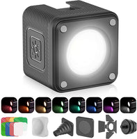 1 x RAW Customer Returns LED video light, ULANZI small video light waterproof, LED photo light IP68 waterproof, photography light magnetic charging, continuous light, photo light for vlog camera and action camera photography - RRP €40.19