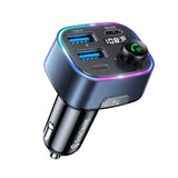 1 x RAW Customer Returns SYNCWIRE Bluetooth 5.3 FM Transmitter Car Charger 48W PD 36W 12W Dual USB Port Charger Car Adapter, Wireless Radio, LED Display, Support 64GB USB Drive, Light Switch, Blue - RRP €23.14