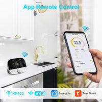 1 x RAW Customer Returns SALCAR Smart Radiator Thermostat WiFi Thermostat Compatible with Amazon Alexa Google Assistant Programmable Heating Thermostat Tuya Smart Radiator - RRP €40.33