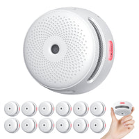 1 x RAW Customer Returns X-Sense smoke detector 10 year battery, mini fire alarm, fire detector, photoelectric smoke alarm with mute button, XS01, set of 12 - RRP €145.99