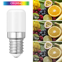 1 x RAW Customer Returns E14 LED candle bulbs warm white 3000K 2W equivalent to 28W halogen bulbs, E14 SES small Edison screw light bulbs for freezer cooker hood refrigerator microwave, no flicker, AC 220-240V, pack of 2 - RRP €6.02