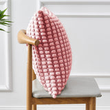 4 x Brand New FY FIBER HOUSE Set of 2 cozy cushion covers, corn-shaped pillowcases, decorative square throw pillow covers for couch, bed, sofa, 45 x 45 cm, pink - RRP €48.4