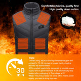 1 x RAW Customer Returns Heated Vest Men Women, Heated Vest with 17 Carbon Fiber Heating Elements 3 Temperature Levels Lightweight Electric Heated Vest, Electric Heating Vest M  - RRP €24.0