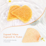 1 x Brand New 60pcs Compressed Facial Sponges for Cleansing Heart Shaped Facial Wash Sponges Heart Face Exfoliator Sponge 100 Natural Reusable Heart Facial Sponge for Beauticians Pink - RRP €10.07