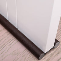 2 x RAW Customer Returns Walant draught excluder for doors 96cm, draught excluder with double seal Can be cut to size PU leather door bottom seal Protection against noise and draughts draught excluder for door Removable coffee  - RRP €21.56