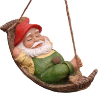 1 x RAW Customer Returns TERESA S COLLECTIONS Garden Gnomes Garden Decoration for Outdoors 18cm Lying Gnome Garden Figure Made of Hammock Resin Waterproof Garden Gnome Figure GNOME Garden Decoration Gifts for Women - RRP €21.4