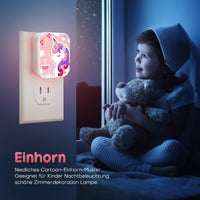 1 x RAW Customer Returns Pack of 2 night light sockets for children, unicorn LED night light with twilight sensor, night light for children for children s room, bedroom, kitchen, stairs, hallway, as a gift - RRP €17.14