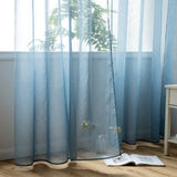 1 x RAW Customer Returns Woaboy Indoor Curtains 2 Pieces 140x260cm Semi Sheer Voile Window Curtains for Modern Living Room and Bedroom Bright for Romantic Home Decor Navy Blue - RRP €23.1