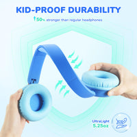 1 x RAW Customer Returns iClever Bluetooth headphones for children, 60 hours battery, 74 85 dBA volume limit, stereo sound, Type-C, Bluetooth 5.4, wireless children s headphones over ear with microphone for tablet travel - RRP €20.16