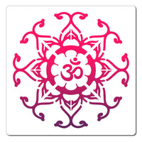 1 x Brand New GORGECRAFT 9.9 X9.9 Chakra Stencil Mandala Round Flower Templates Reusable Plastic Drawing Painting Stencils Template for Painting on Card Wall Fabric Tile Canvas Craft DIY Decor - RRP €19.2