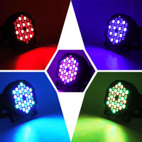 1 x RAW Customer Returns U King Pack of 4 LED Par Spotlights 36 LED Stage Light Party Light RGB DMX512 with Remote Control, Disco Light Spotlight Lighting Moving Head for Stage DJ Party Show Bar Halloween Christmas - RRP €97.99