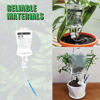 1 x RAW Customer Returns TINMAGI 4 Pieces Plant Watering Drip Irrigation Bag Automatic Watering System Plastic, Adjustable Garden Irrigation System DIY Hooks for More Stability - RRP €22.18