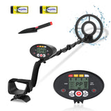 1 x RAW Customer Returns Metal Detector, DISC Modes Lightweight Metal Finder for Adults Kids with Adjustable Shaft 41.3 to 47.6 , Waterproof Coil, Backlit LCD, 2 Batteries, Easy to Use - RRP €40.33