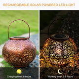 2 x RAW Customer Returns Solar Lantern, Infankey Outdoor Lanterns, IP65 Waterproof, Hanging for Garden, Terrace, Balcony Efficiency Class A  - RRP €52.96