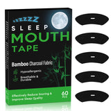 1 x RAW Customer Returns Mouth-Tape-for-Sleeping-60 pieces-snoring plasters-anti-snoring snoring stopper mouth plasters snoring prevention aids against snoring, natural bamboo charcoal ingredients - RRP €12.07