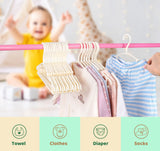 1 x RAW Customer Returns ilauke Clothes Hangers Children s Clothes Hangers 36 PCS Baby Clothes Hangers Storage Hangers for Wardrobe Closet Clothes, White - RRP €17.14