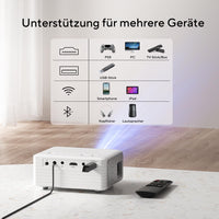 1 x RAW Customer Returns Mini projector with WiFi and Bluetooth - RRP €79.99