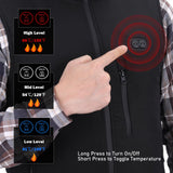 1 x RAW Customer Returns TOMSHOO Heated Vest for Men and Women, Heated Vest with 3 Levels Temperature, 2 Button Setting, Adjustable Side Dimensions, Electric Heat Vest for Outdoor, Skiing, Camping, Motorcycle, More - RRP €50.41