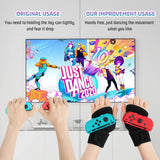 1 x RAW Customer Returns inRobert Wristband for Nintendo Switch Joy-con Controller, Compatible with Just Dance 2024 2023 2022 2021 2020 2019, 2-Piece Adjustable Sticky Wristband, Fits Adults Red and Blue  - RRP €17.23