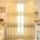 1 x RAW Customer Returns Set of 2 Luxury European Golden Jacquard Curtains for Bedroom, Living Room 175x140cm , Plastic, gold, 230 140cm - RRP €46.46