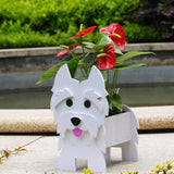 1 x RAW Customer Returns Gochoi Westie Dog Flower Pot Gifts Small Plant Pot PVC Rectangular Flower Pots Animal for the Plant Pot, Indoor Garden Planters, for Succulent Pot, Home Decoration S Westie - RRP €24.19