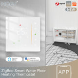 1 x RAW Customer Returns MOES Zigbee Smart Thermostat Water Underfloor Heating, Smart Home Room Thermostat Digital Programmable Compatible Alexa Google Home Voice Control, Smart Life Tuya App MOES ZigBee Hub Required  - RRP €59.48