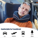 1 x RAW Customer Returns HOMIEE Neck Pillow Airplane Car Travel Pillow Neck Roll Memory Foam Travel Neck Pillow Travel Comfy Ergonomic Neck Support Pillow Orthopedic Pillow Head Pillow Adults New Blue  - RRP €22.21