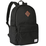 1 x RAW Customer Returns Kasgo School Backpack, Classic Lightweight Backpack Men Women Boys Girls Teenager College School Bag Casual Daypack for Travel Work Black - RRP €30.38