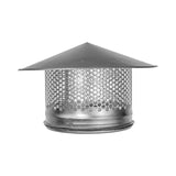 1 x RAW Customer Returns Round Roof Rain Cap HVAC Vent Galvanized Steel All Weather Rain Cap Roof Round Roof Ventilation with Rubber Seal for Perfect Insulation 20cm  - RRP €35.21