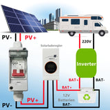 1 x RAW Customer Returns AIFIZO circuit breaker PV DC disconnect switch PV system 2P 32A DC500V with cable IP65 waterproof DC circuit breaker for solar system model DZ47X - RRP €23.88