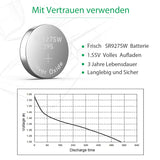2 x RAW Customer Returns LiCB 20 pieces SR927SW button cell batteries, 395 AG7 batteries LR927 399 V395 1.5V watch battery - RRP €13.98