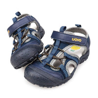 1 x RAW Customer Returns UOVO Sandals Boys Trekking Hiking Children Sandals Outdoor Closed Toe Sandals Sporty Summer Shoes Blue 33 - RRP €34.07