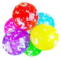 1 x Brand New Happium 10x Balloons 12 Party Birthday Anniversary Number 2  - RRP €19.2