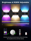 1 x RAW Customer Returns ezmyma WiFi Smart Wall Lamp, 12W 1000Lm 16 million RGB colors wall light perfect for indoor and outdoor areas, compatible with Amazon Alexa, Google Assistant - RRP €63.52