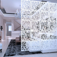 1 x RAW Customer Returns ZPONEED 24 Pieces Hanging Room Divider Hanging Screen Panel Wall Panels for Home Hotel Bar Decoration Pattern D  - RRP €65.53